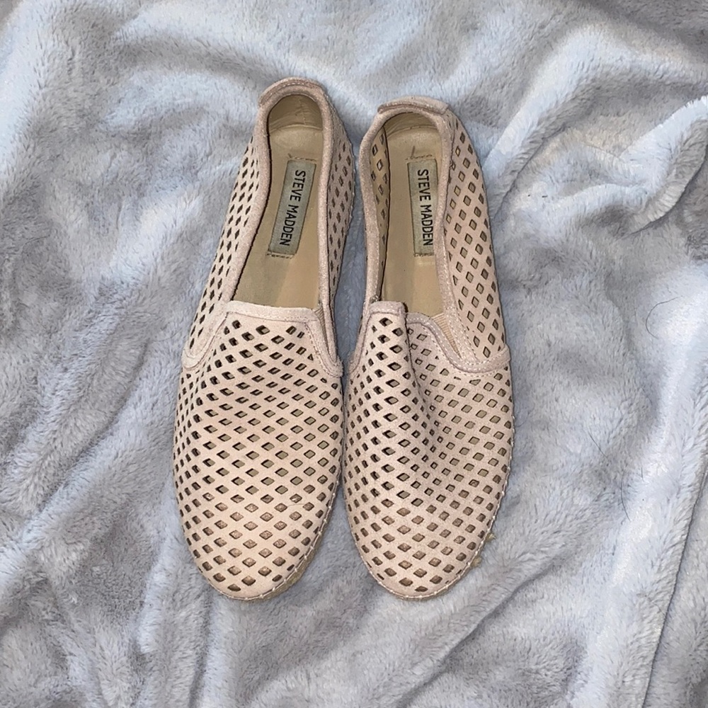 Steve Madden Pink Laser cut espadrilles